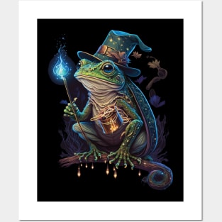 wizard frog Posters and Art